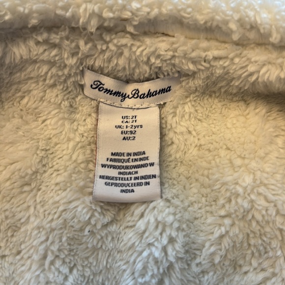 Tommy Bahama toddler 2T coat warm preppy, tan/ brown and white - Picture 10 of 12